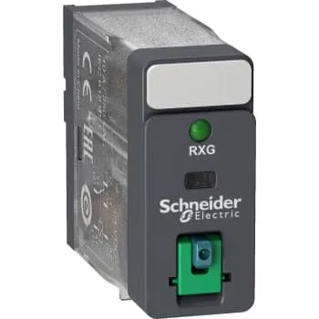 Harmony RXG 1C/O 10A Relæ Testknap+LED 24VDC