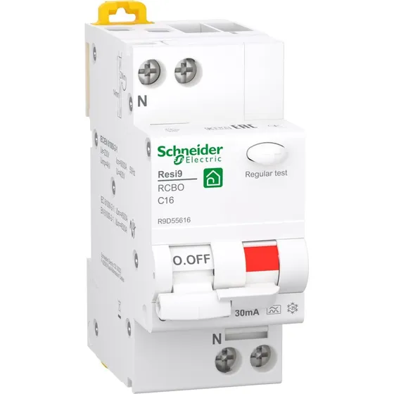 Schneider Electric Resi9 XP RCBO 1P+N 16A C 30mA Klasse A