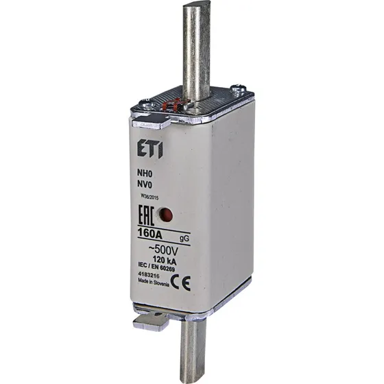 Sikring NH0 160A gG 500V med Statusindikator