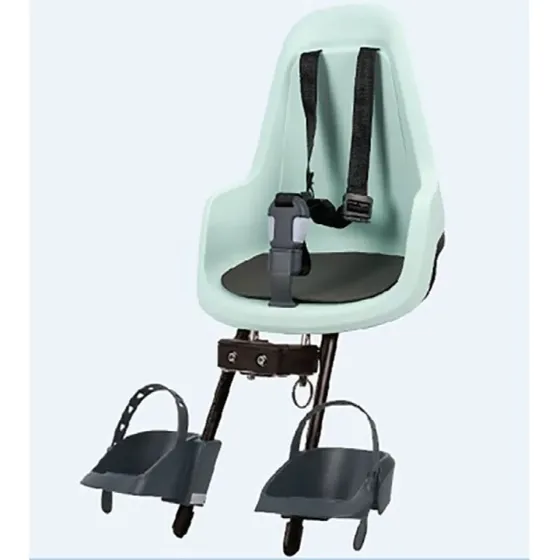 Bobike Go Mini front cykelsæde til barn (blå, max 15 kg)