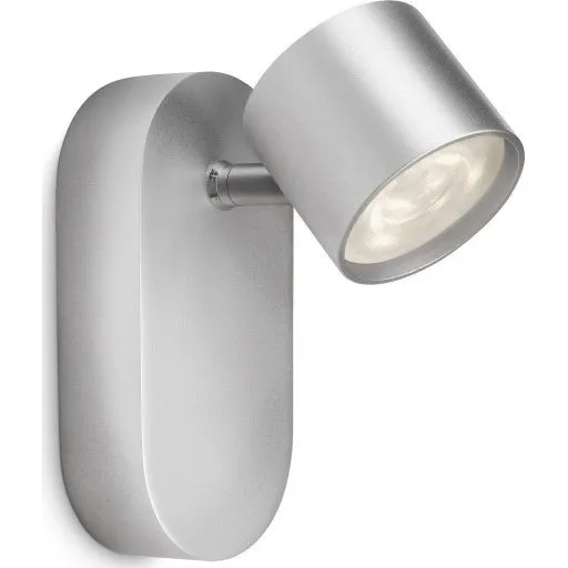 Philips myLiving Star vægspot, aluminium, grå