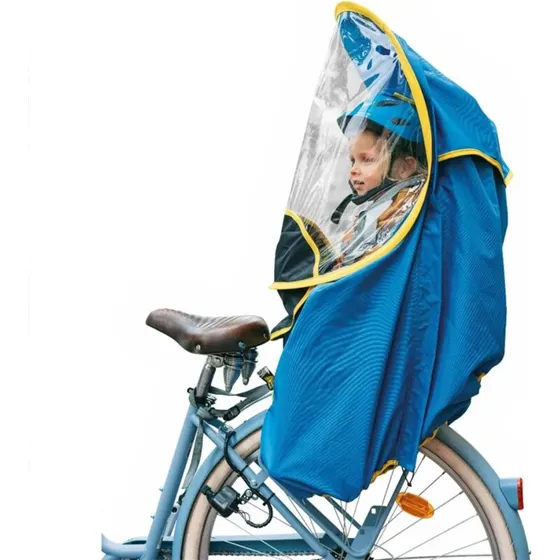 Bub-up Kids regnslag til børnecykelsæde – blå