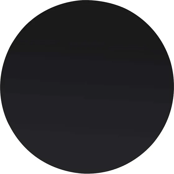 vidaXL hærdet glasbordplade rund 300 mm, sort, 8 mm tyk