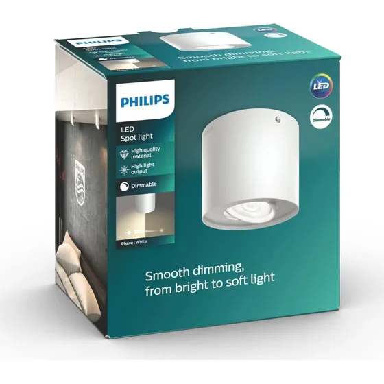 Philips Phase Single Spot 4,5W hvid