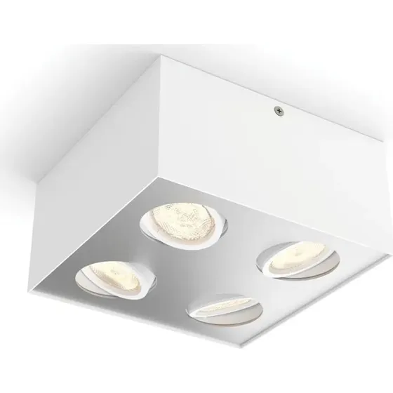 Philips myLiving Box Special 4x4,5W hvid påbygningsspot