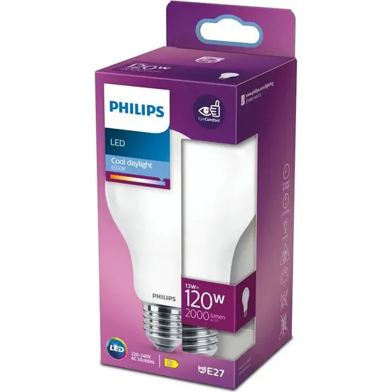 Philips LED 13W E27 6500K 2000lm Mat