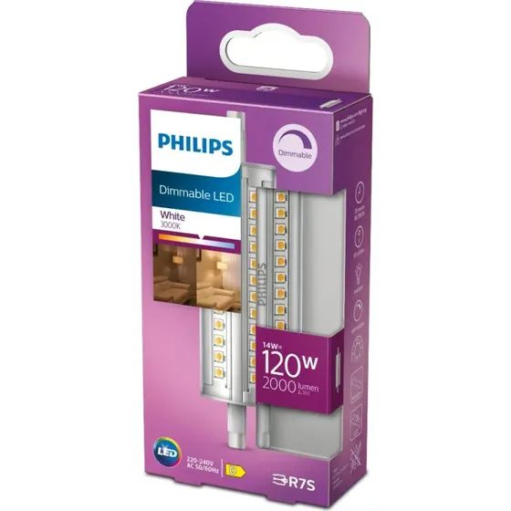 Philips LED 120W R7S 118mm Hvid 3000K
