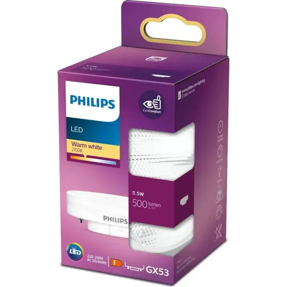 Philips LED Spot 5,5W 2700K GX53