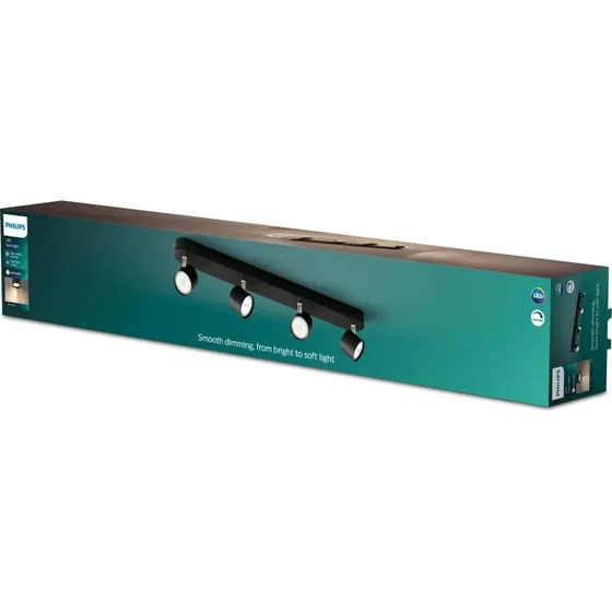 Philips Star bar/tube sort 4x4,5W dæmpbar