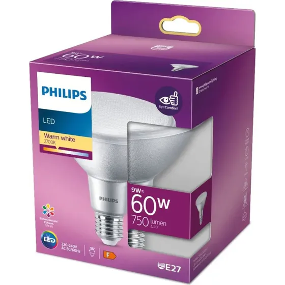 Philips LED 9W E27 2700K 750lm Spot
