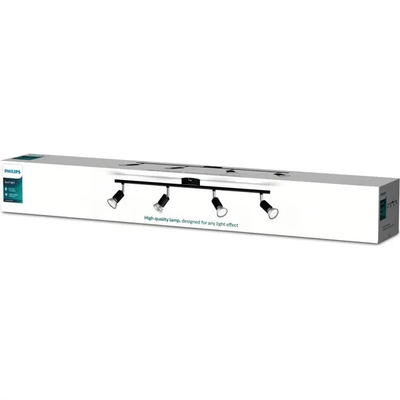 Philips Limbali spotlampe sort 3xGU10 4x50W 230V