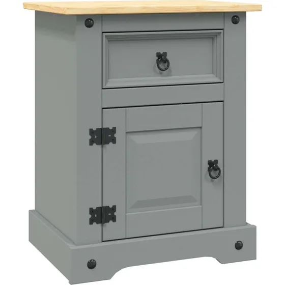vidaXL Sengebord Corona-serien 53x39x67 cm mexicansk fyrretræ
