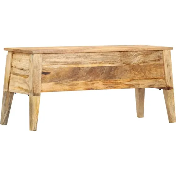vidaXL Opbevaringskasse 99x35x48 cm i Massivt Mangotræ