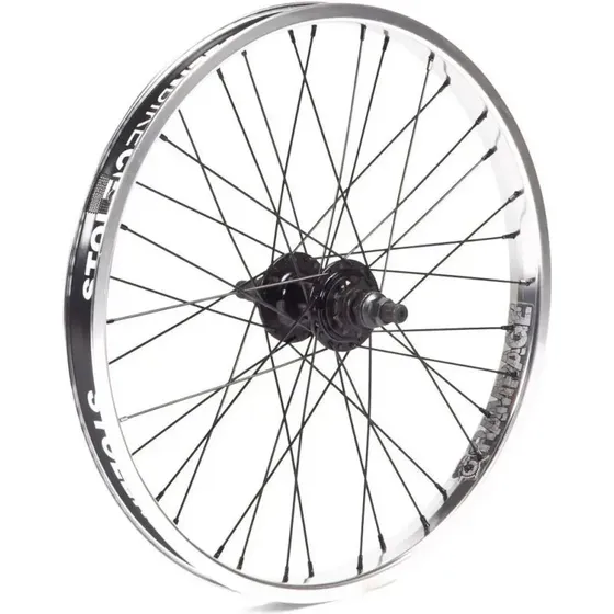 Stolen Rampage 20" BMX baghjul – kassette, RHD, sort/poleret