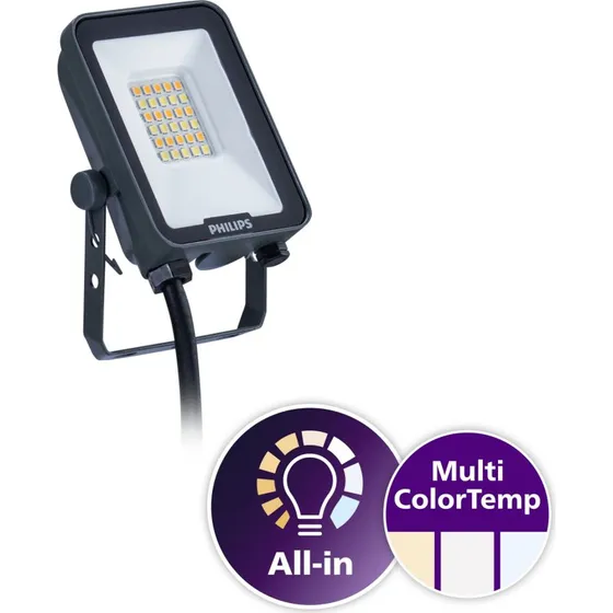 Ledinaire BVP167 20W 2400lm 3CCT IP65 Projektør
