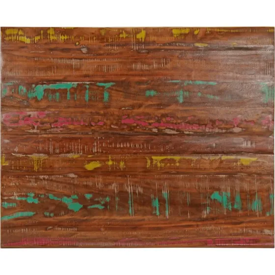 vidaXL bordplade 110x80x2,5 cm massivt genbrugstræ