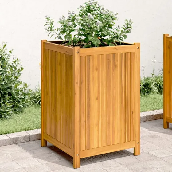 vidaXL Plantekasse 50x50x75 cm i massivt akacietræ