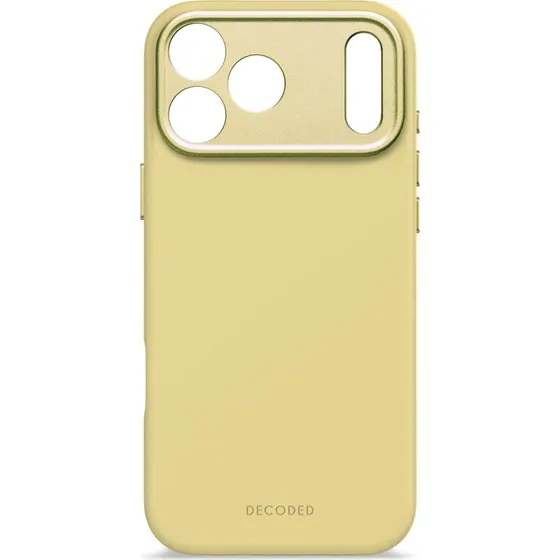 Decoded AntiMicrobial Silicone Cover til iPhone 17 Pro Max, Yuma Yellow