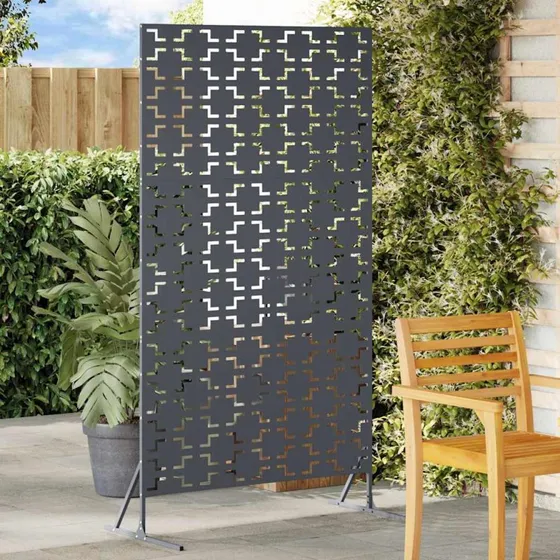 vidaXL Privatlivsskærm Antracit 100 x 50 x 180 cm Stål