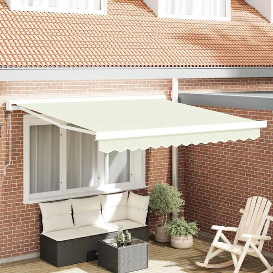 vidaXL Markise Creme 300 x 250 x 165 cm, Polyester og Aluminium