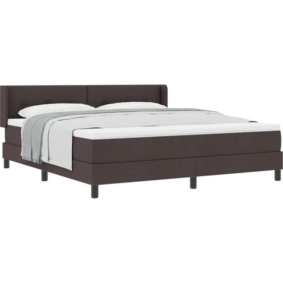 vidaXL Boxspring Seng Mørk Brun 200x180 cm