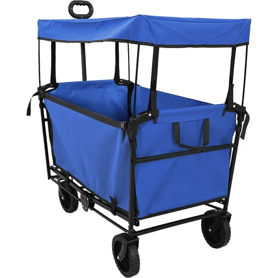 vidaXL Foldbar Håndvogn, Sort, 105 x 56,5 x 116 cm