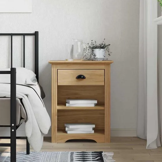 vidaXL Natskab BODO Honningbrun 53 x 38,5 x 67 cm Konstrueret Træ