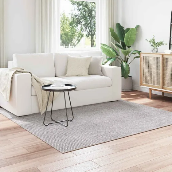 vidaXL LUGO Områdetæppe 120x120 cm Creme/Grå