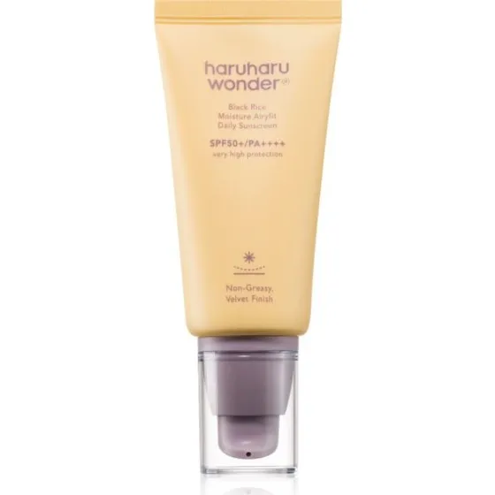 Haruharu Wonder Sort Ris Fugtgivende Solcreme SPF50+ PA++++ 50 ml