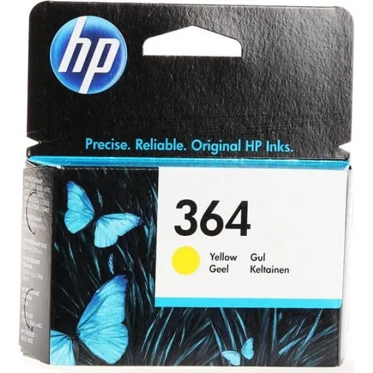 HP 364 Gul Blækpatron, 300 Sider