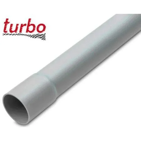 PVC Plastrør 16mm Grå med Muffe, 3 meter