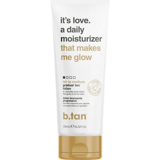 b.tan It's Love Daily Moisturizer Gradual Tan Lotion 236 ml