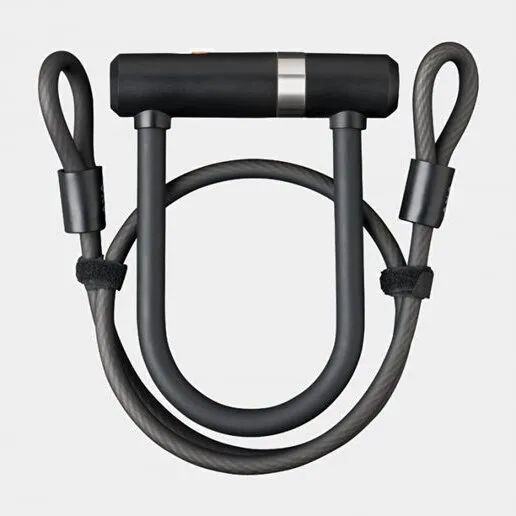 AXA Newton Pro UL Mini U-lås + kabel 100x10 mm, Sort