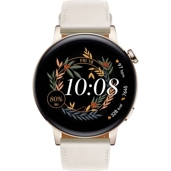 Huawei Watch GT 3 1,3" Hvid Læder