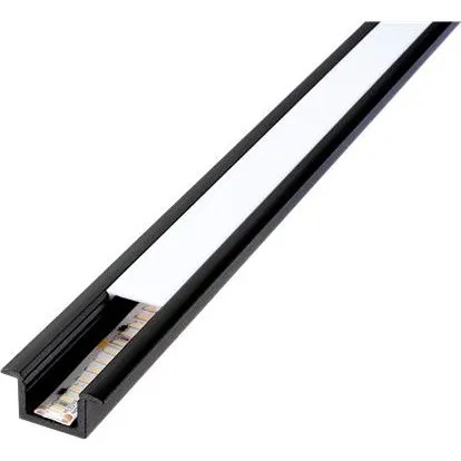 Stripline Recessed Profile 1,8M Black