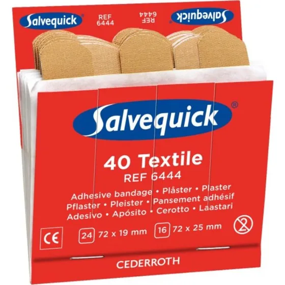 Cederroth Salvequick Textilplaster 40 stk