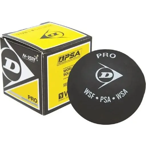 Dunlop Pro Double Yellow Dot squashbolde – 12 stk.