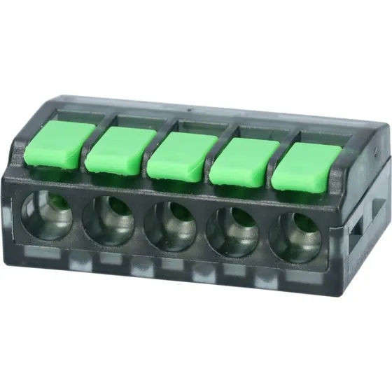 SC-5 0240 Fjeder Samlemuffe 5 x 0,2-4mm²