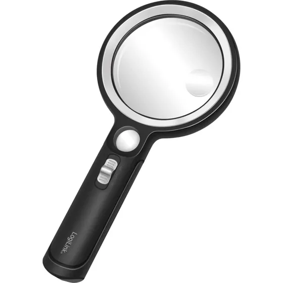 LogiLink Forstørrelsesglas Ø9cm med LED-belysning 5x/13x/20x