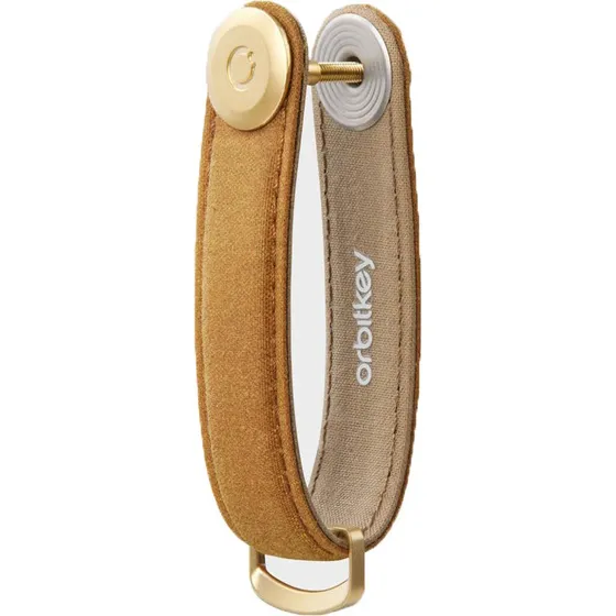 Orbitkey Waxed Canvas Nøgleorganisator - Golden Sand