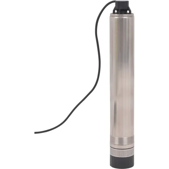 vidaXL Dybbrøndspumpe 60 m 900 W, Sølv/Sort