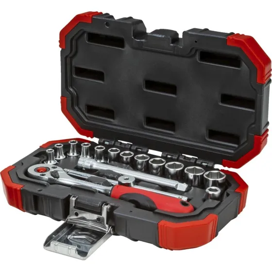 Gedore R49003016 1/4" Topnøglesæt 4-13 mm, 16 dele