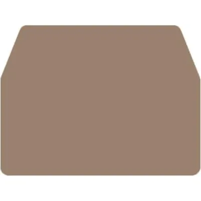 WAP Endeplade WDU 1,5" R3,5 Beige Plastik