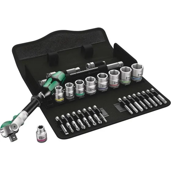 Wera 8100 SB 6 Zyklop Topnøglesæt 3/8" (29 dele)