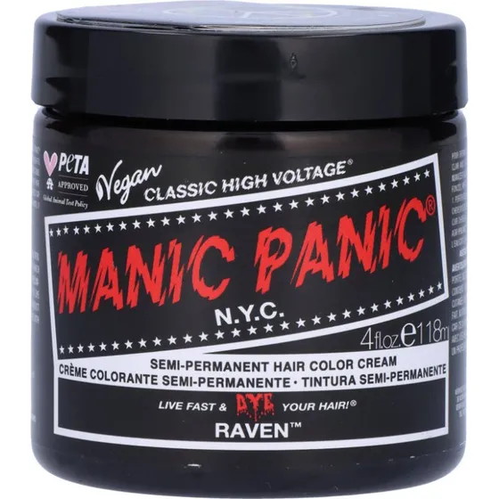 Manic Panic Raven Semi-Permanent Hårfarve 118 ml