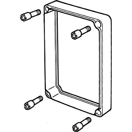 FIBOX Mellemramme EK/PZR 380x280x50 mm grå