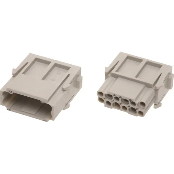 HAN 12DD Hun-Del 10A, 12 Crimpbøsninger, maks 2,5mm²