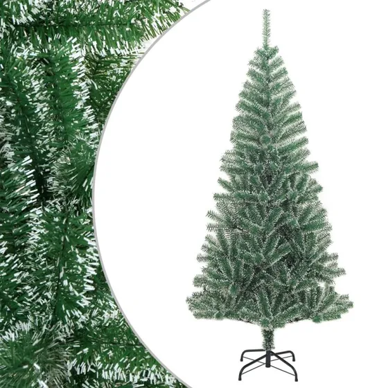 Sne Grøn Kunstigt Juletræ 210 cm med 300 LED'er og kuglesæt