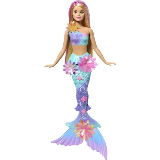 Barbie Flower Magic Havfrue Dukke, Blå, 3+ år