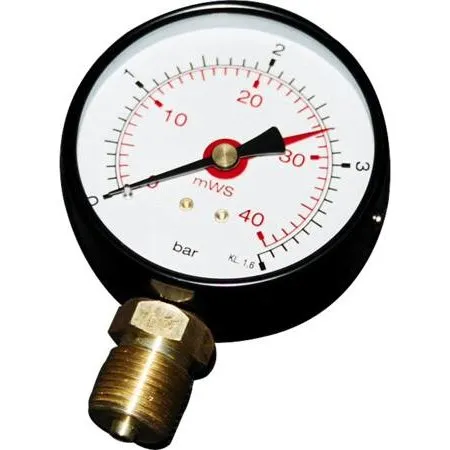 Solar Plus M1-ABS 80/R Manometer Ø80x1/2 0-4 bar